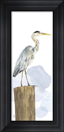 Framed Birds of the Coast Panel I Print