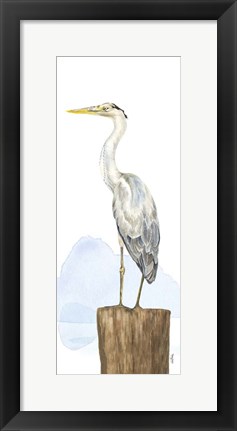 Framed Birds of the Coast Panel II Print