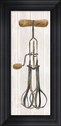 Framed Vintage Kitchen Egg Beater Print