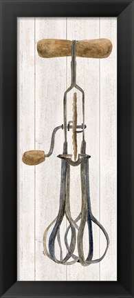 Framed Vintage Kitchen Egg Beater Print