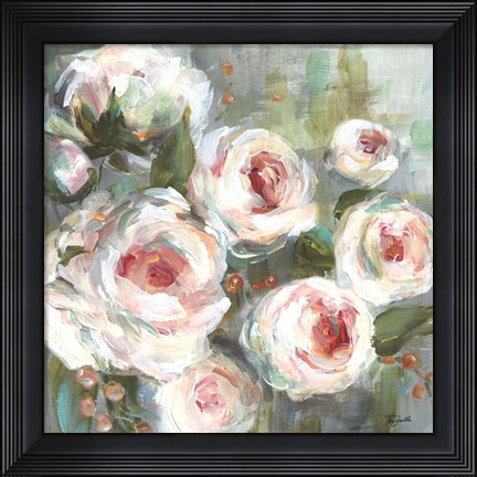 Framed Pink Blooms II Print