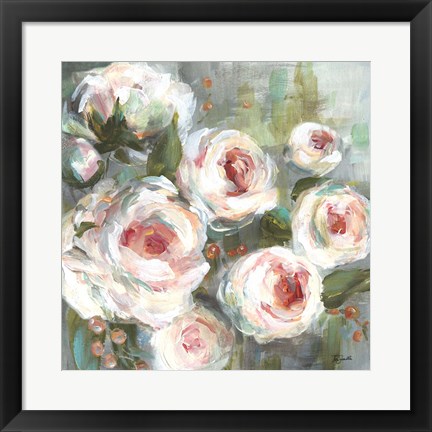 Framed Pink Blooms II Print