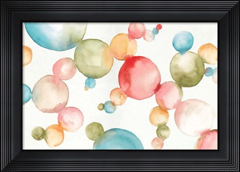 Framed Bubblegum Balloons Print