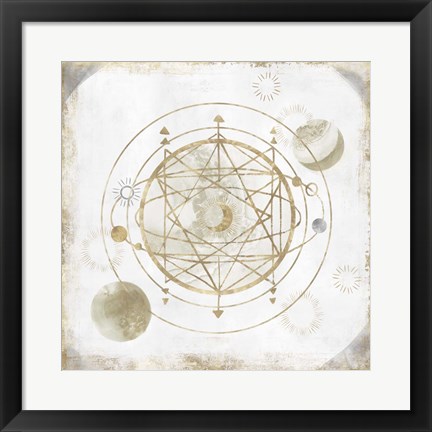 Framed Golden Galaxy II Print