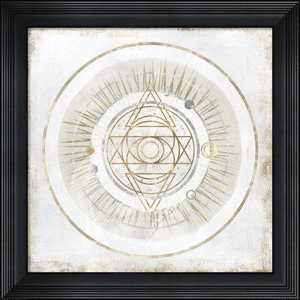 Framed Golden Galaxy III Print