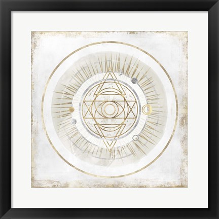 Framed Golden Galaxy III Print