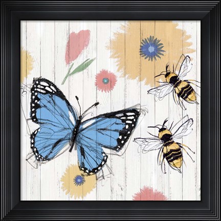 Framed Backyard Summer I Print