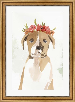 Framed Puppy II Print