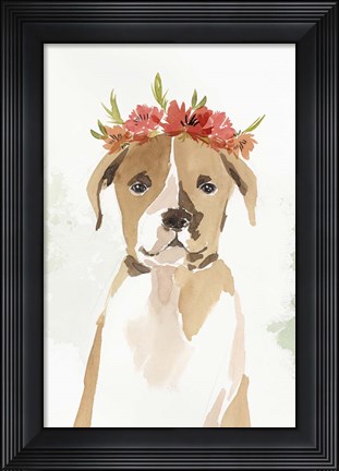 Framed Puppy II Print