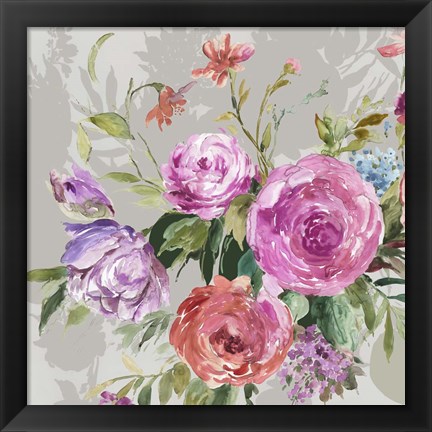 Framed Botanical Bouquet Print