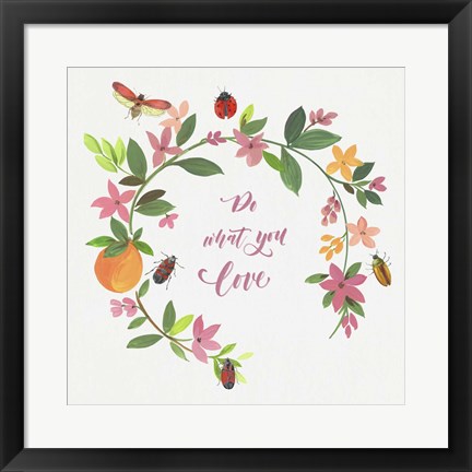Framed Do What You Love Print