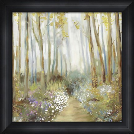 Framed Misty Trees Print