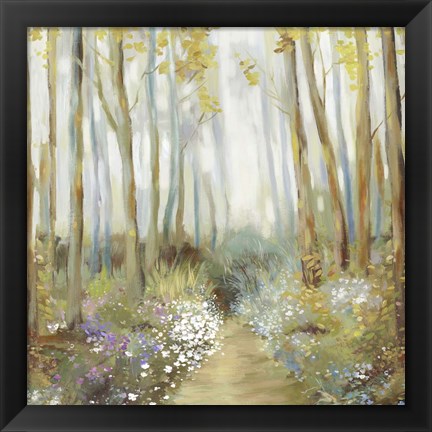 Framed Misty Trees Print