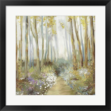 Framed Misty Trees Print