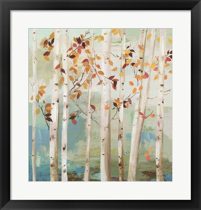 Framed Fall Birch Trees Print