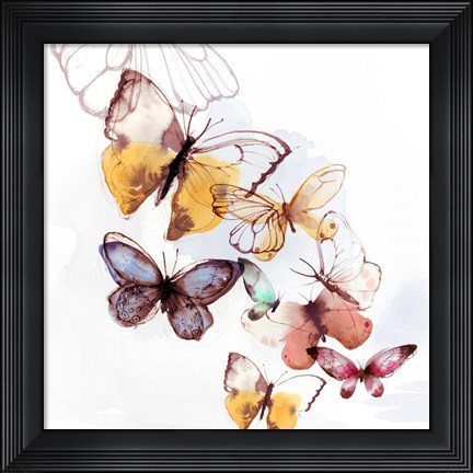 Framed Butterfly Fly Away I Print