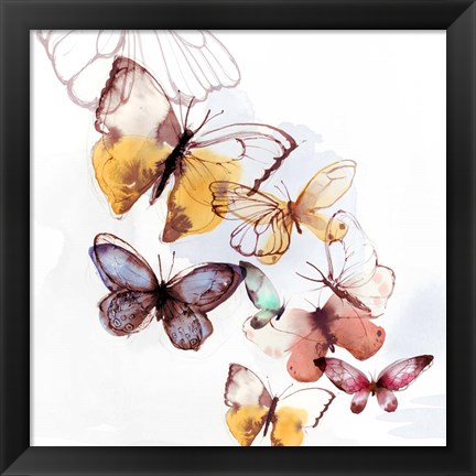 Framed Butterfly Fly Away I Print