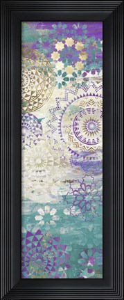 Framed Purple Mosaic II Print