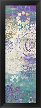 Framed Purple Mosaic II Print