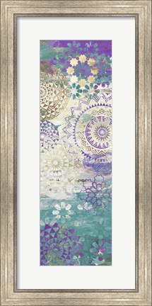 Framed Purple Mosaic II Print