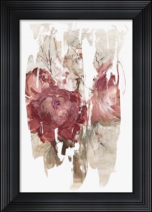 Framed Crimson Lust I Print