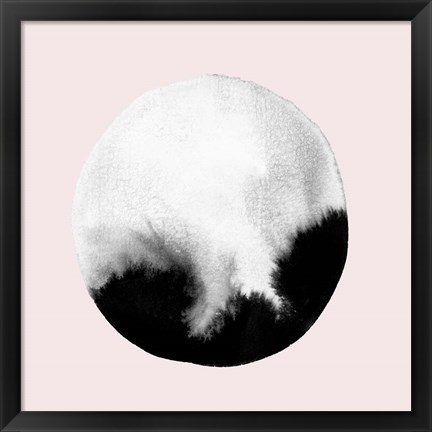 Framed New Moon I Blush Print