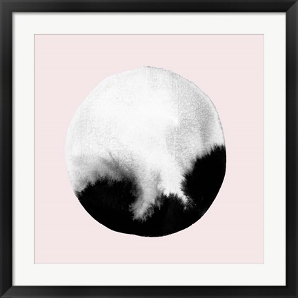 Framed New Moon I Blush Print