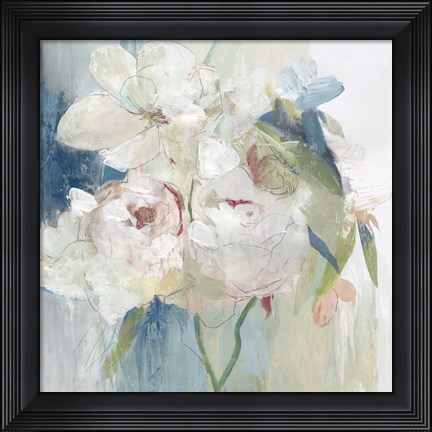 Framed Blissful Peony I Print