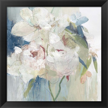 Framed Blissful Peony I Print