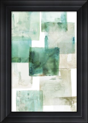 Framed Aperture I Green Print