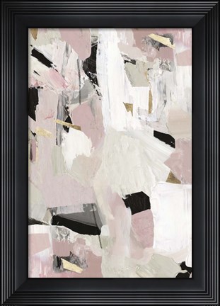 Framed Black Rose Gold II Print