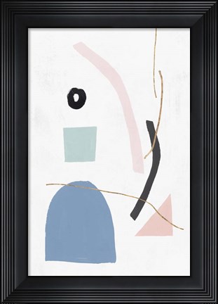 Framed Precision II Blush Print