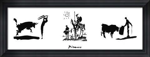Framed Picasso Trilogy Print