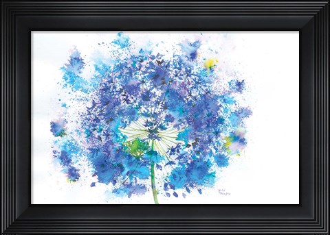 Framed Blue Allium Print