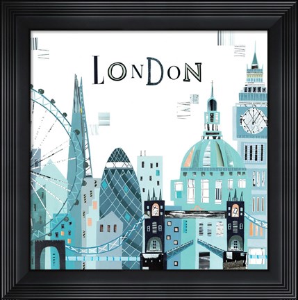 Framed London City Print