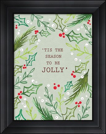 Framed Jolly Season Print