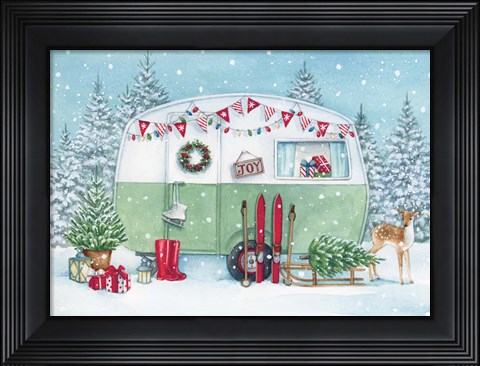 Framed Christmas Caravan Print
