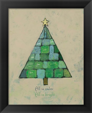 Framed Christmas Tree I Print