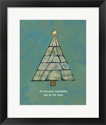 Framed Christmas Tree II Print