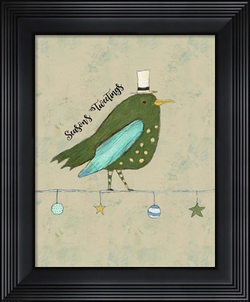 Framed Season&#39;s Tweetings Print