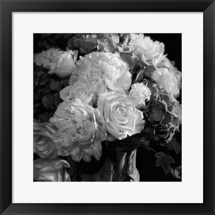 Framed Rhapsody in Bloom - B&amp;W Print