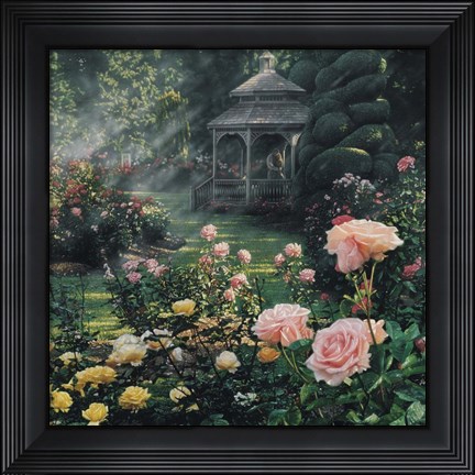 Framed Rose Garden - Paradise Found - Square Print