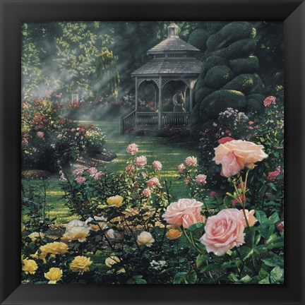 Framed Rose Garden - Paradise Found - Square Print