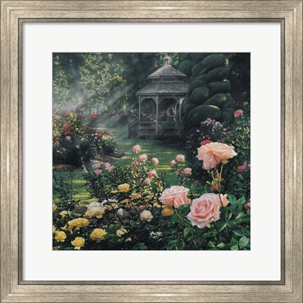Framed Rose Garden - Paradise Found - Square Print