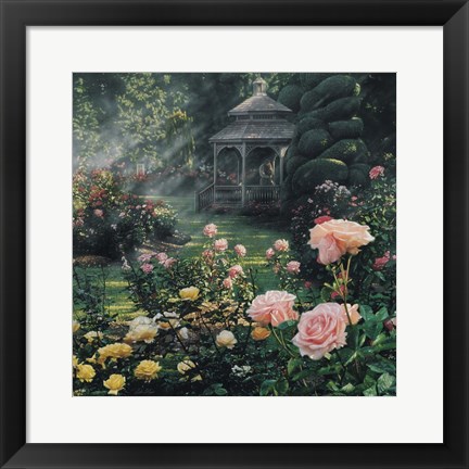 Framed Rose Garden - Paradise Found - Square Print