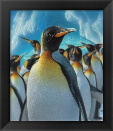 Framed Penguin Paradise Print