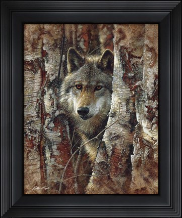 Framed Wolf - Woodland Spirit Print