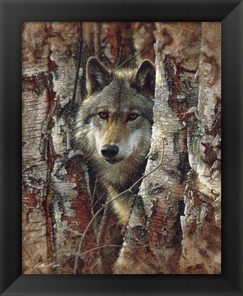 Framed Wolf - Woodland Spirit Print