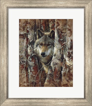 Framed Wolf - Woodland Spirit Print