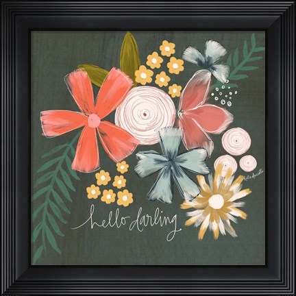 Framed Hello Darling Print
